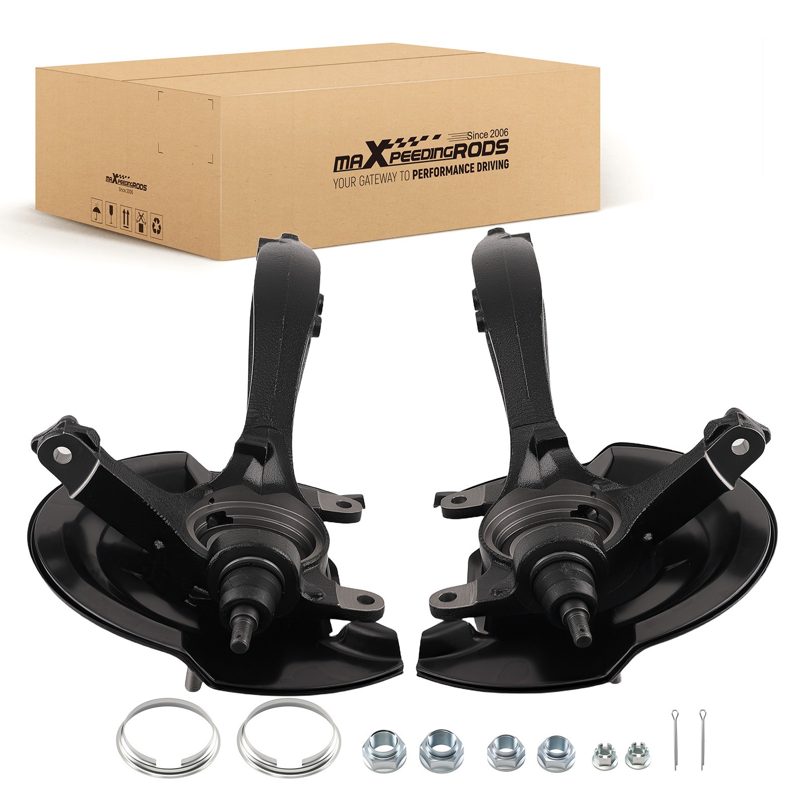 Front Knuckle Assembly Pair for Honda Accord 2.4L Auto 2003-2007 698400/401