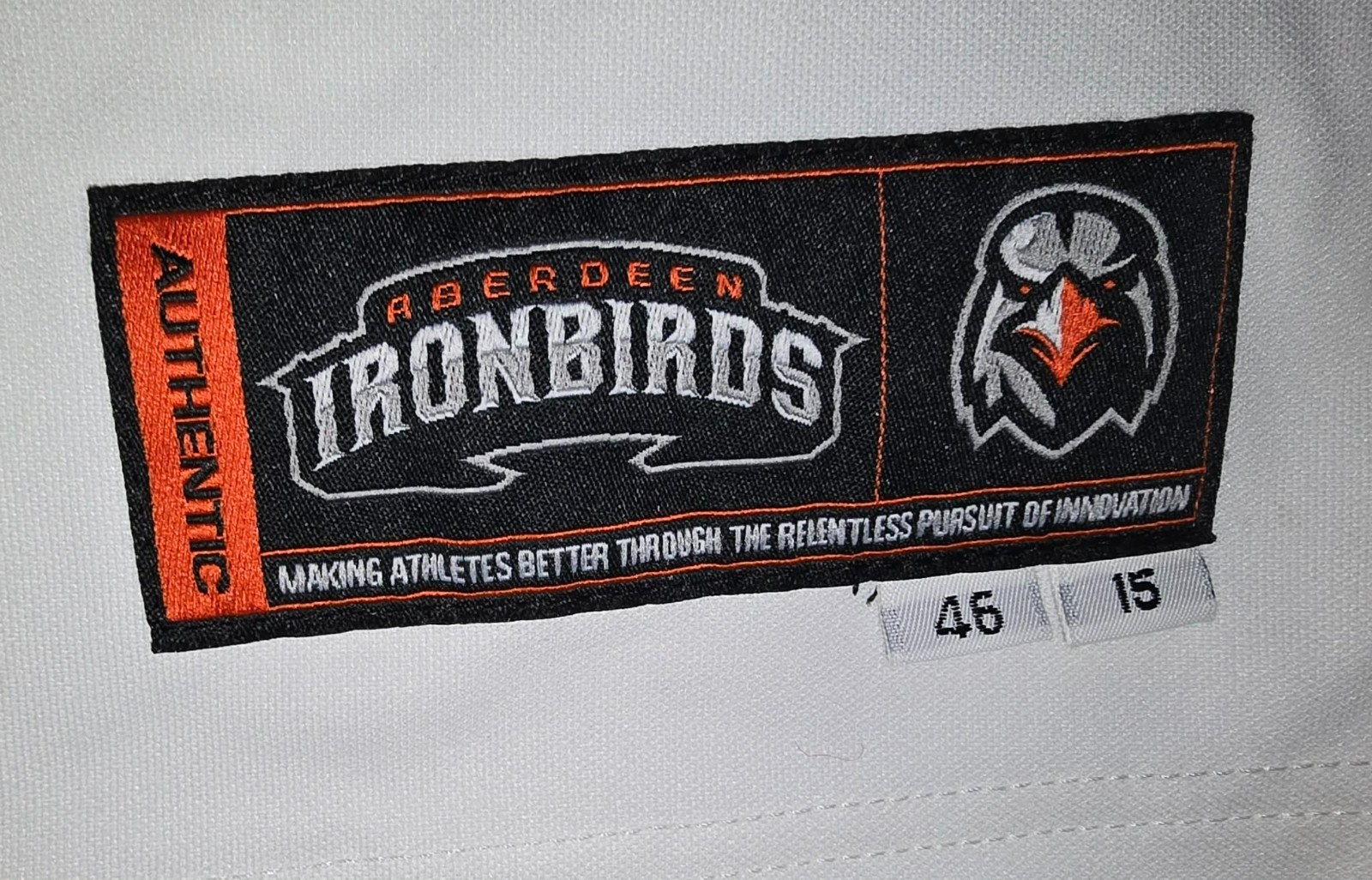 Aberdeen IronBirds 2015 Team Issued Authentic Jersey