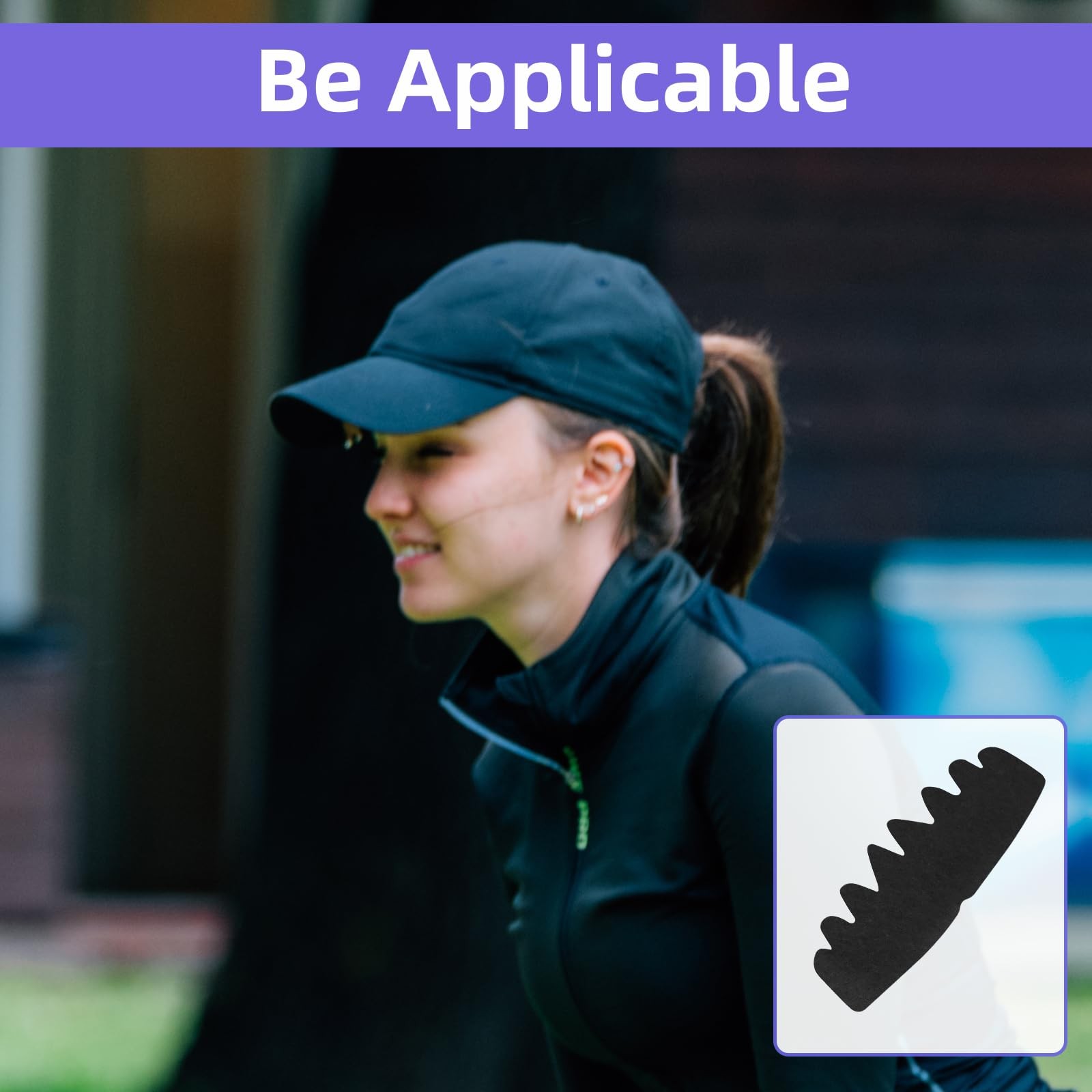 30Pcs Hat Sweat Liner Inserts Shapers for Baseball One Size, Black, White