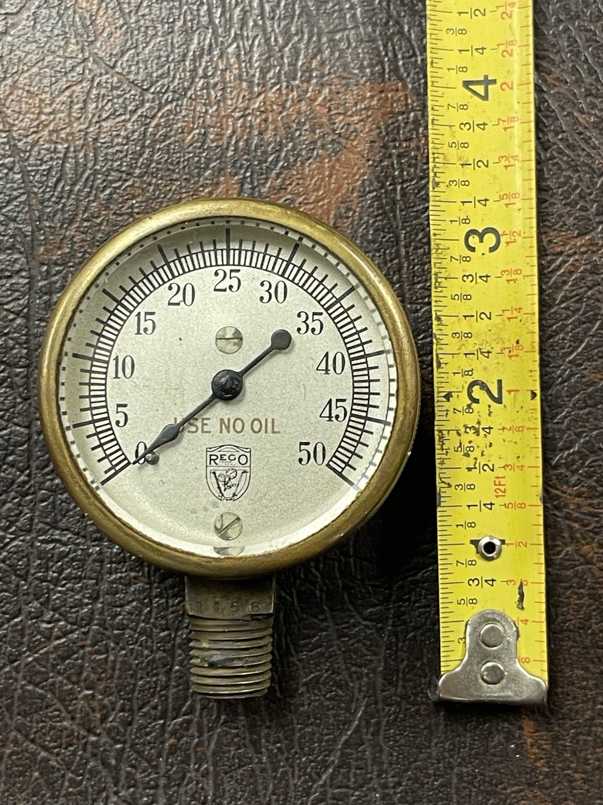 Antique REGO Regulator Brass Gauge
