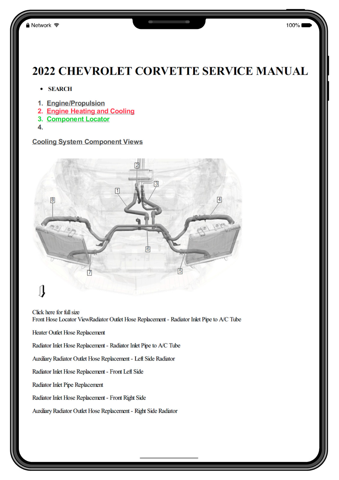 Chevrolet Corvette 2020-2024 Car Repair Manual Service Workshop Technical Guide