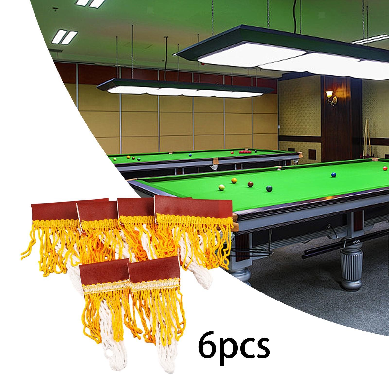 6 Pieces Pool Table Pocket Heavy Duty Pool Table Net