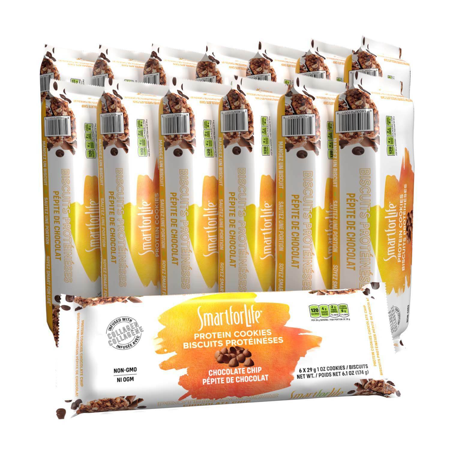 Smart for Life Chocolate Chip Diet Cookies, 3 Week Meal Replacement - Pack of 21