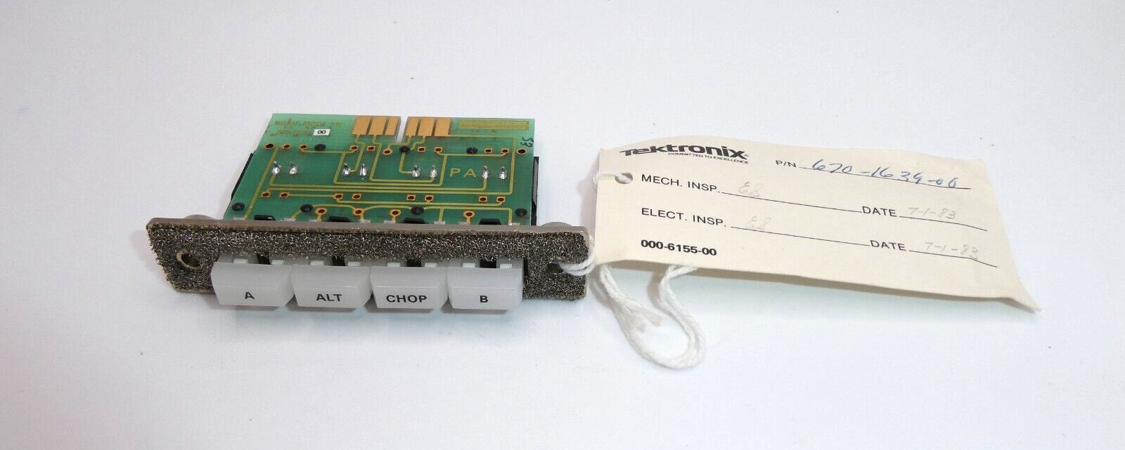 Tektronix 670-1639-00 4 Switch Assemblies, Lighted Horizontal Mode Switch