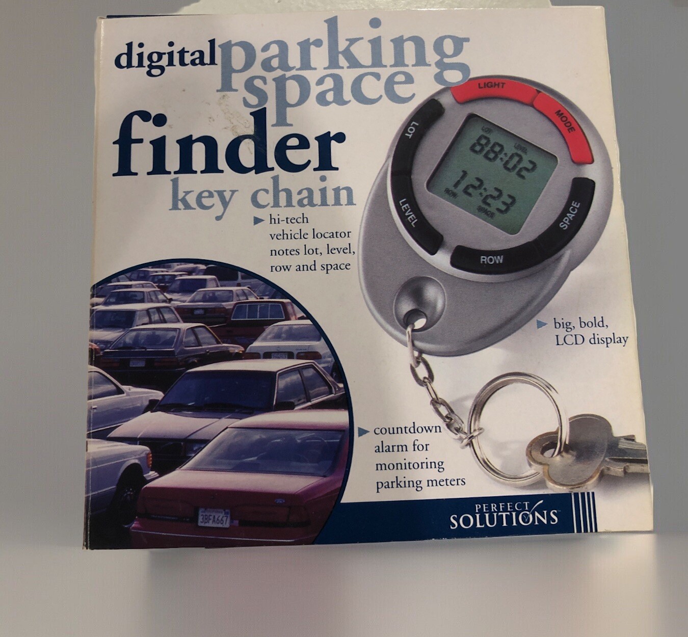perfect solutions digital parking space finder key chain PS2198TI NEW