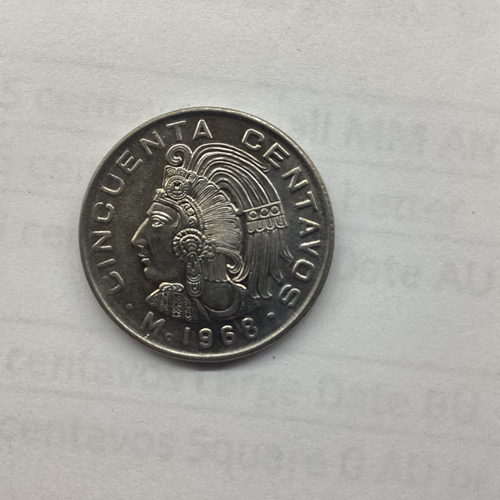 Mexico 50 Centavos 1968-Uncirculated