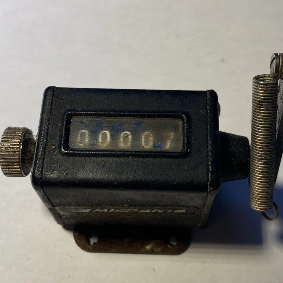 Vintage 5 Digit Mechanical Mini Counter Micronta Working