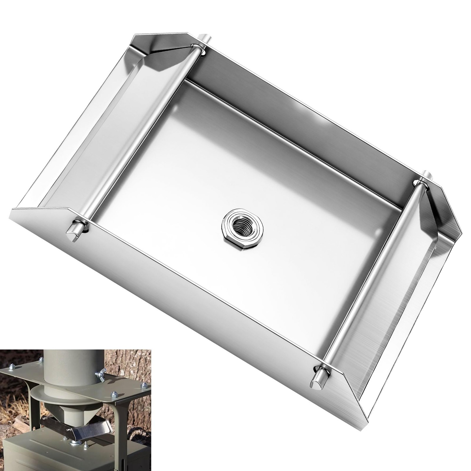 12-Volt Spinner Plate for Deer Feeders - Fits a 1/4" Motor Shaft Only