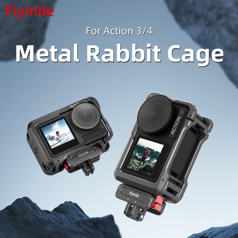 Multifunctional Expansion Protection Rabbit Cage Frame For DJI Action 3/4 Camera