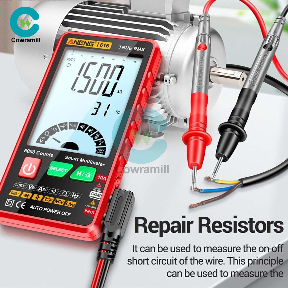 ANENG 616 Backlight Digital LCD Multimeter 6000 Counts AC/DC Voltage Current