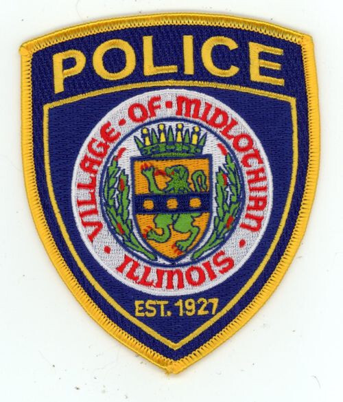 ILLINOIS IL MIDLOTHIAN POLICE NICE SHOULDER PATCH SHERIFF