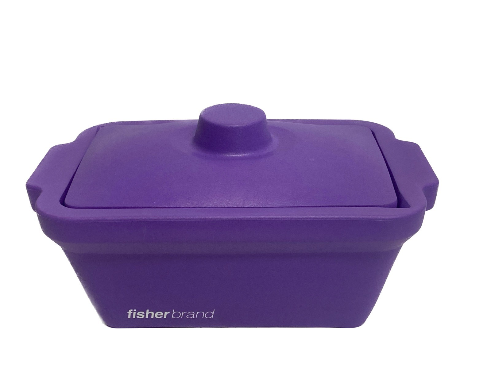 FISHERBRAND 4L Rectangle EVA Lab Cryo Freezer Ice Pan w/ Lid - Purple 03-395-155