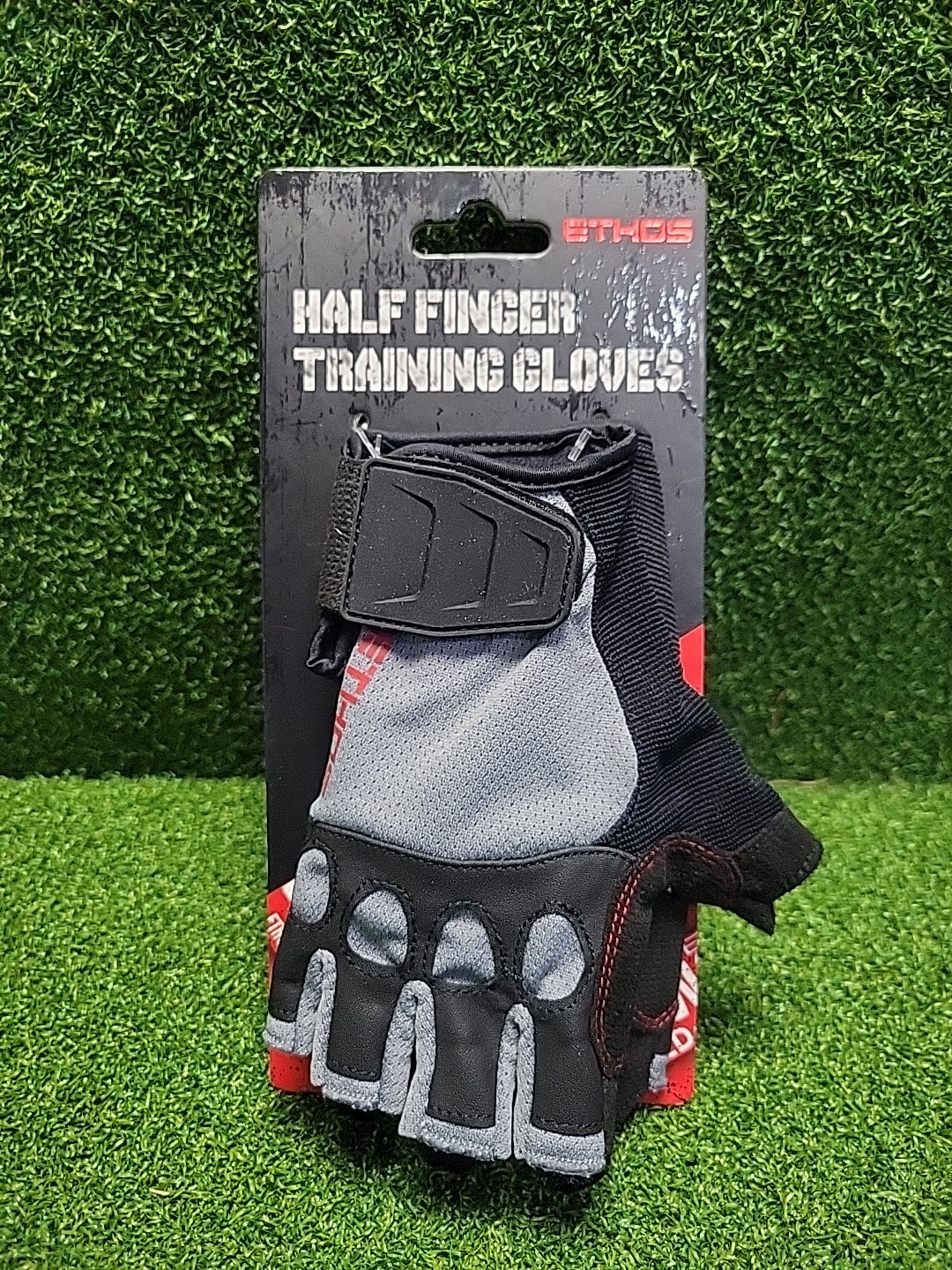 ETHOS Half Finger Training Gloves for Weight Lifting - Small