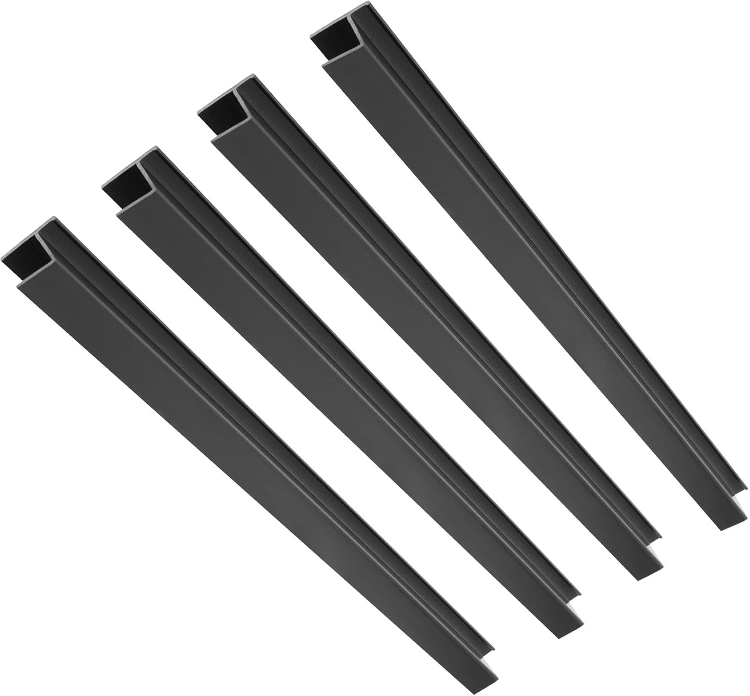 Filing Rails 4pc 16in Hanging Drawer Black
