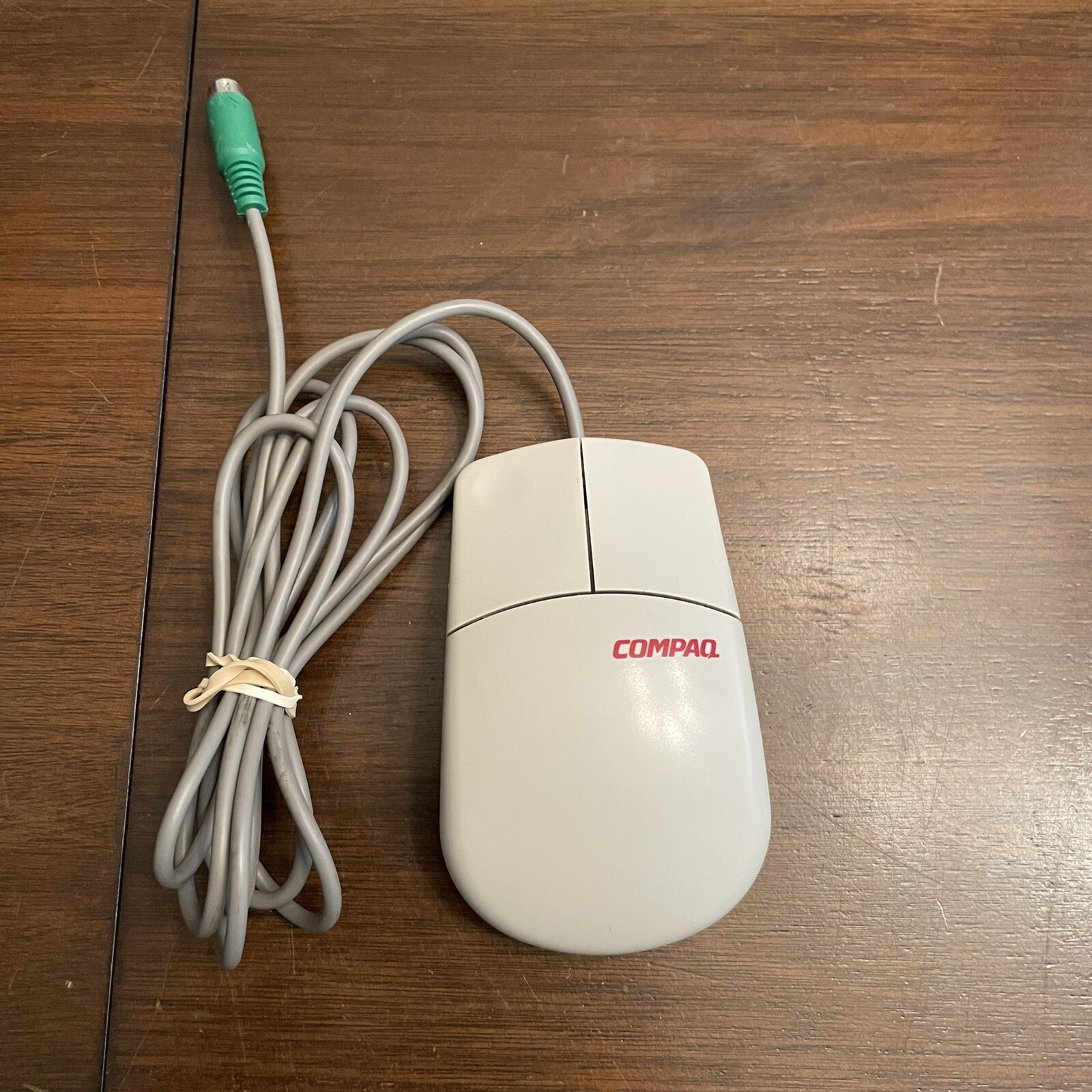 Compaq MUS9JN 2-Button trackball computer mouse wired vintage