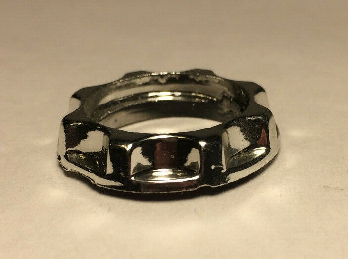 New Chrome Finish Ring For Threaded Candelabra Socket 3/4" I.D. #SR293