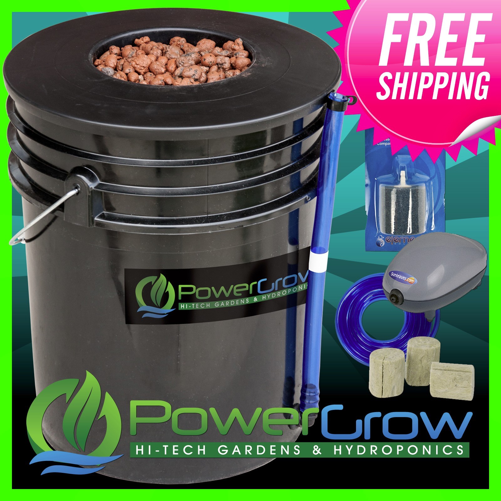 Deep Water Culture Hydroponic System - 6 inch Net Pot Lid Kit by PowerGrow ®