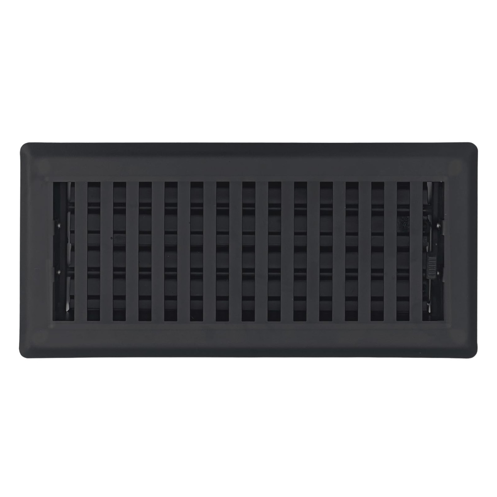 Precision Flow 4" x10" Steel Floor Register - Contemporary Design, Textured B...