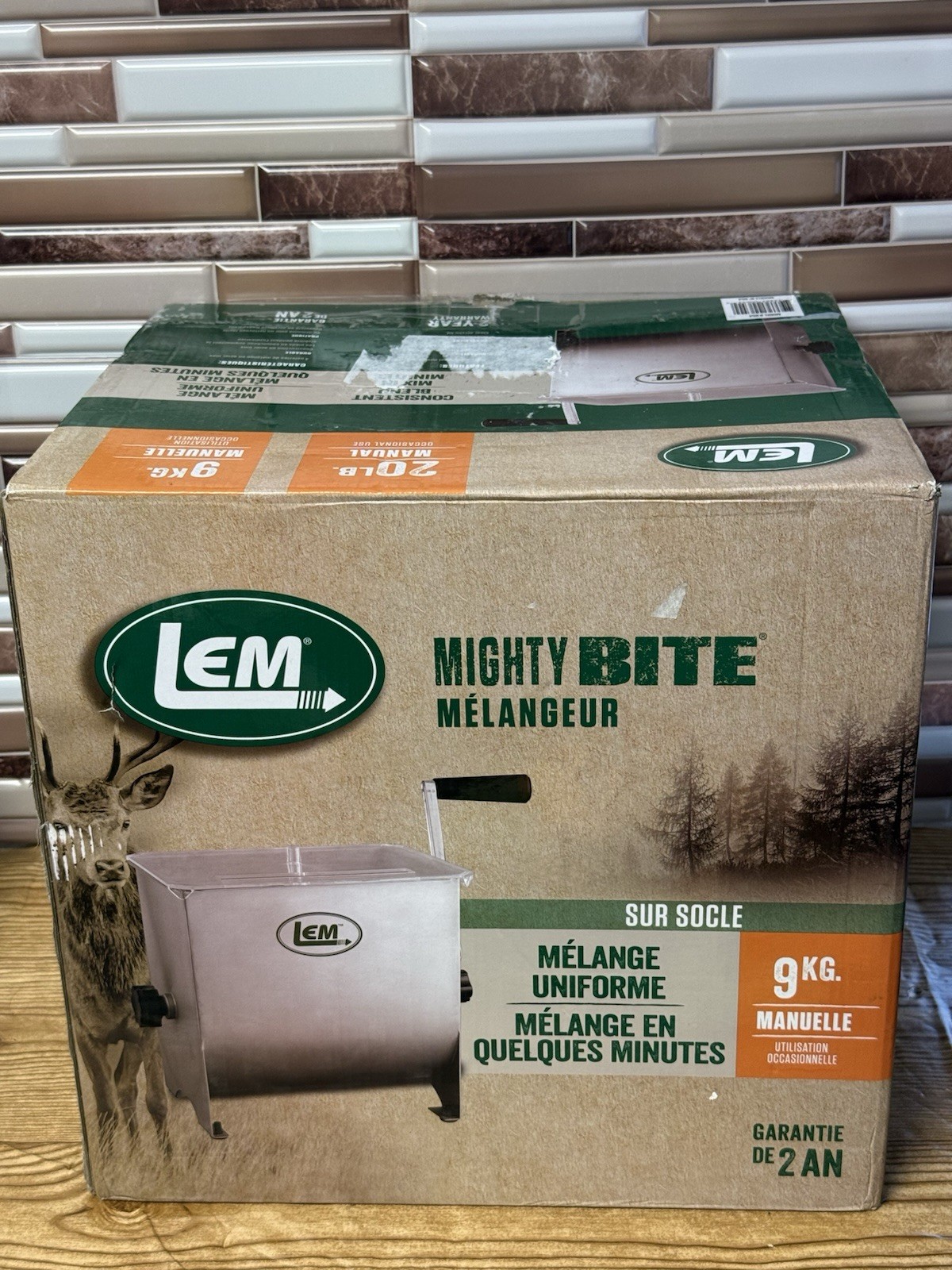 LEM Mighty Bite Manual Meat Mixer - NEW / OPEN BOX - INSPECTED - TESTED