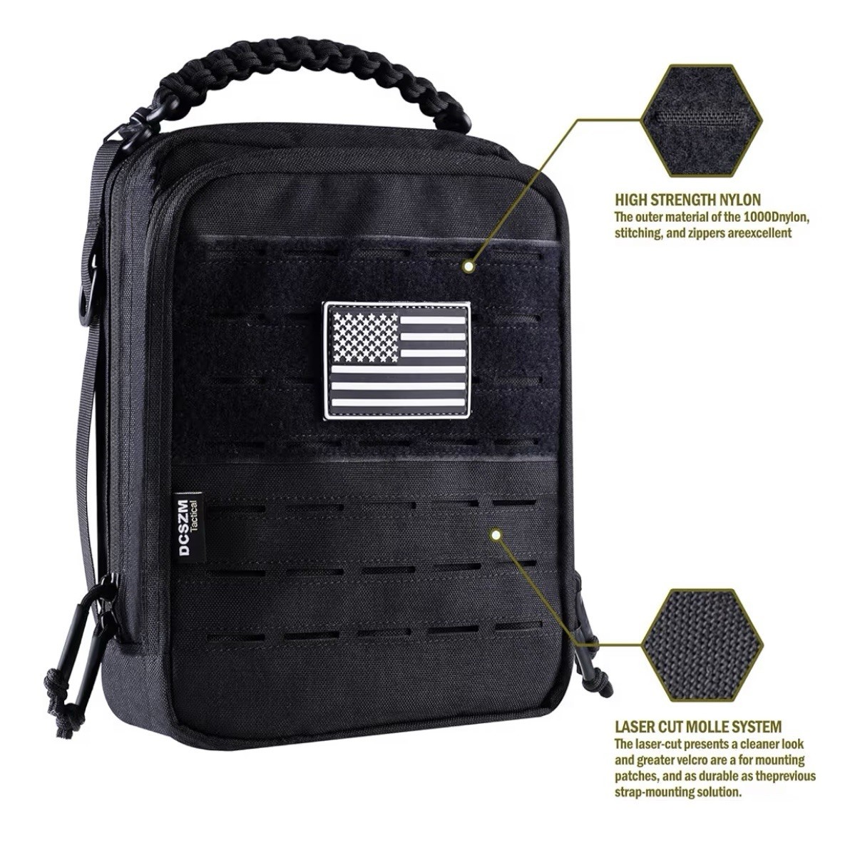 Tactical Molle Admin Pouch Vertical Utility EDC Pouch Organizer NEW