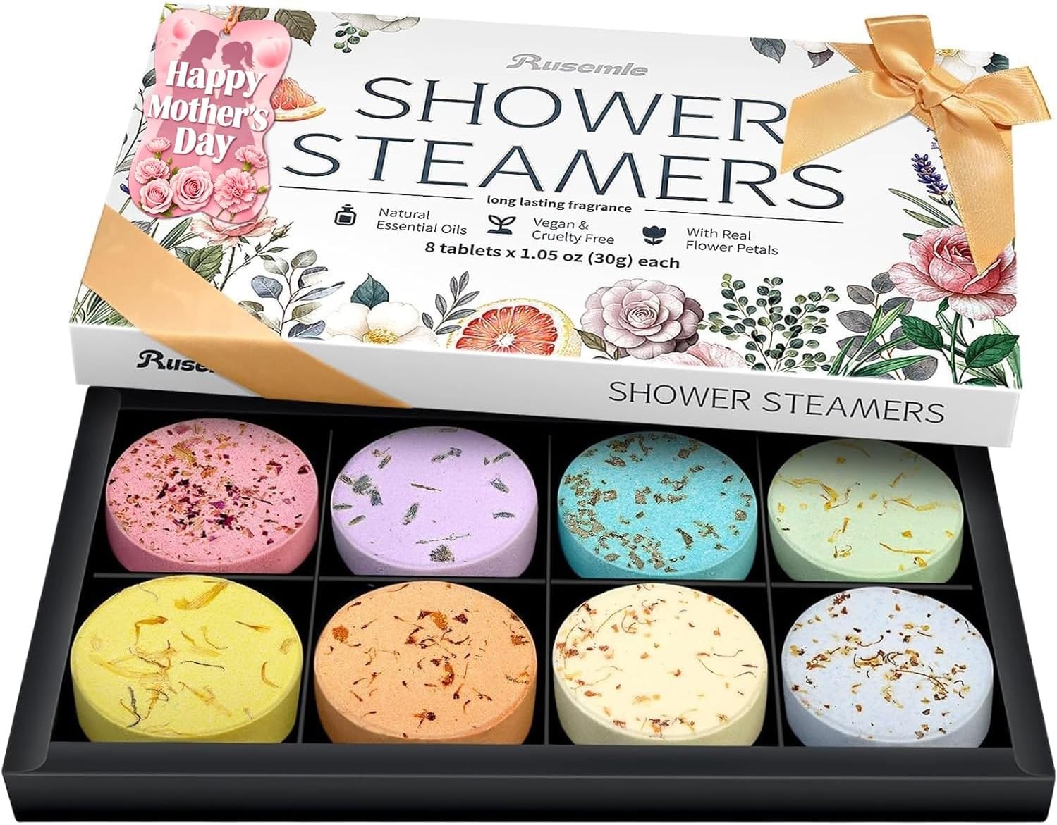 Shower Steamers Aromatherapy Gifts for Women - 8 Pcs Mothers Day Gifts Self Care