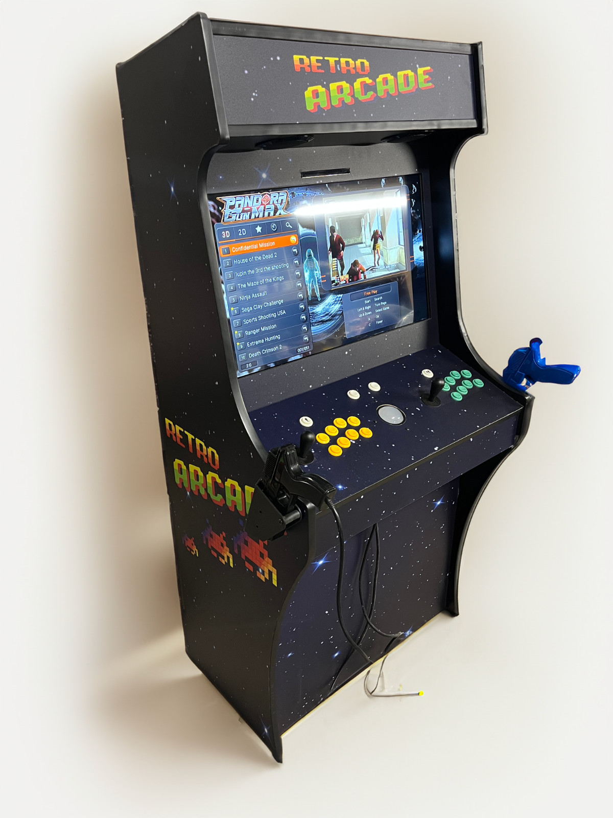 Ultimate Two Player Upright Arcade With Trackball and Dual Light Guns 32" Screen