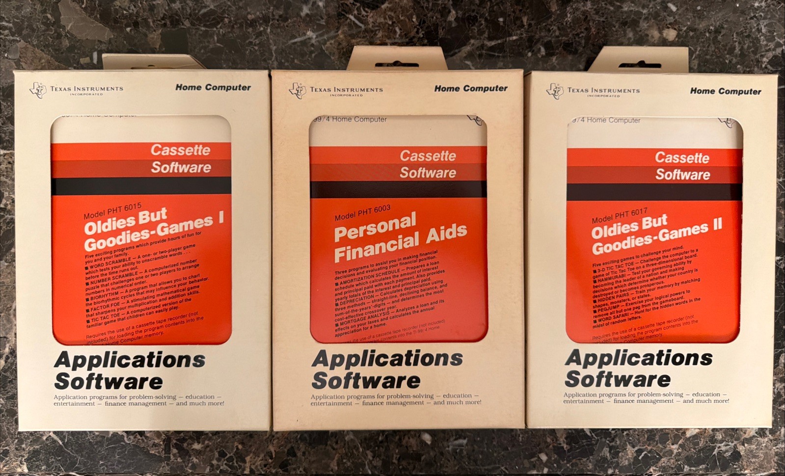 TI 99/4a Cassette Software Games And Finance