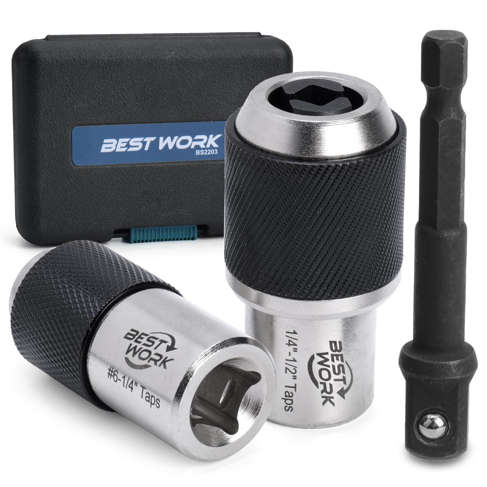 3pcs Adjustable Tap Socket Set, 3/8" Drive Tap Handle Tool, Tap Hol... Fast Ship