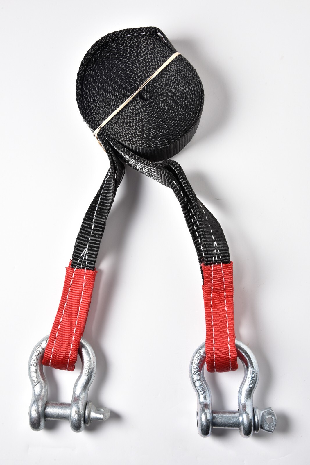 2" 4 TON 2x30 Tow Strap 30 ft w D-Rings sling UTV Recovery 4WD Snow Mud Pull