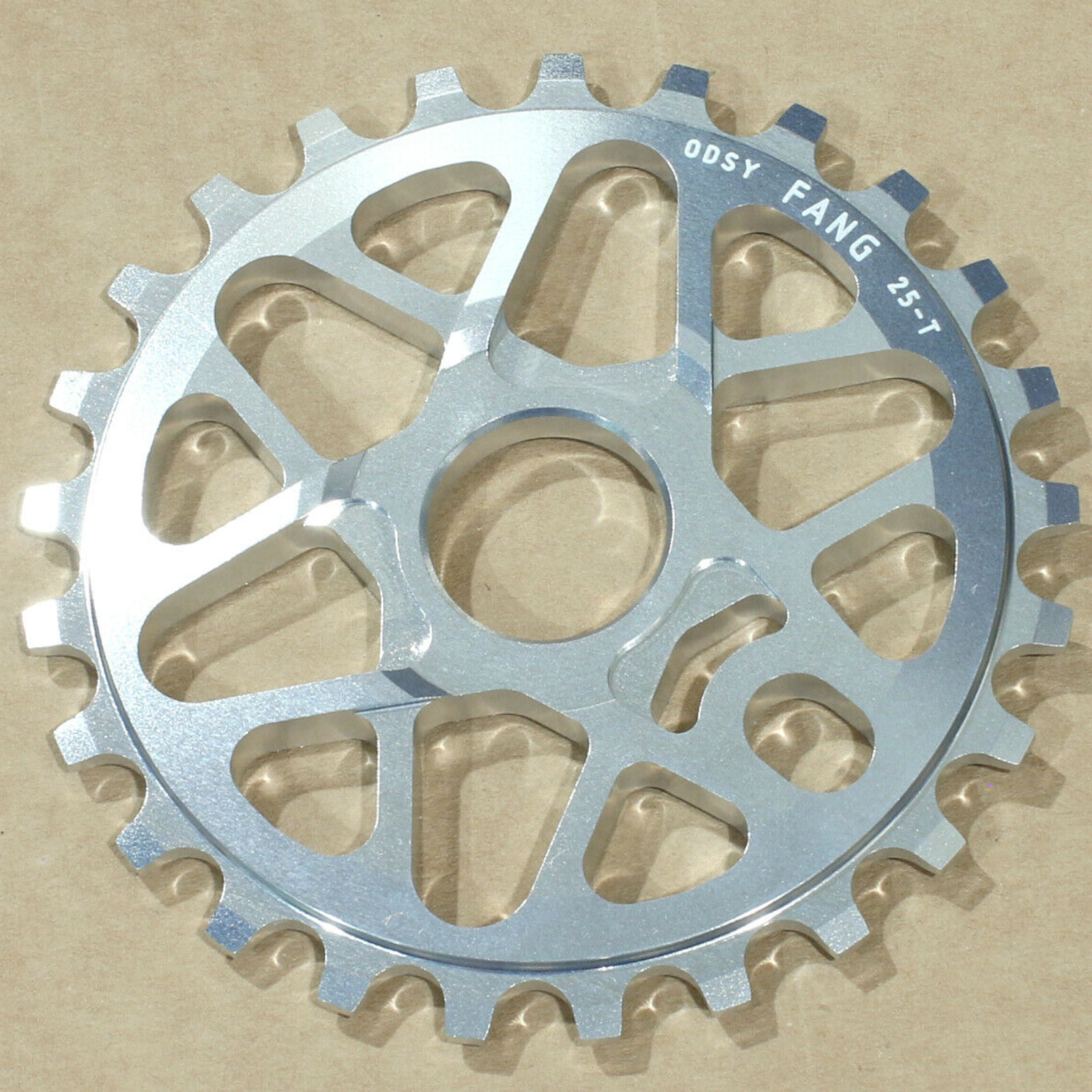 ODYSSEY BMX FANG BICYCLE SPROCKET SILVER TOM DUGAN SUNDAY