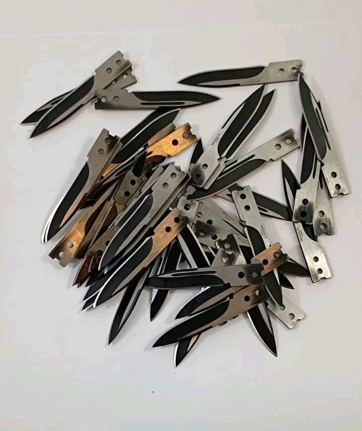 Lot of 18 Knife Blade Blanks Stainless fixed-blade Making