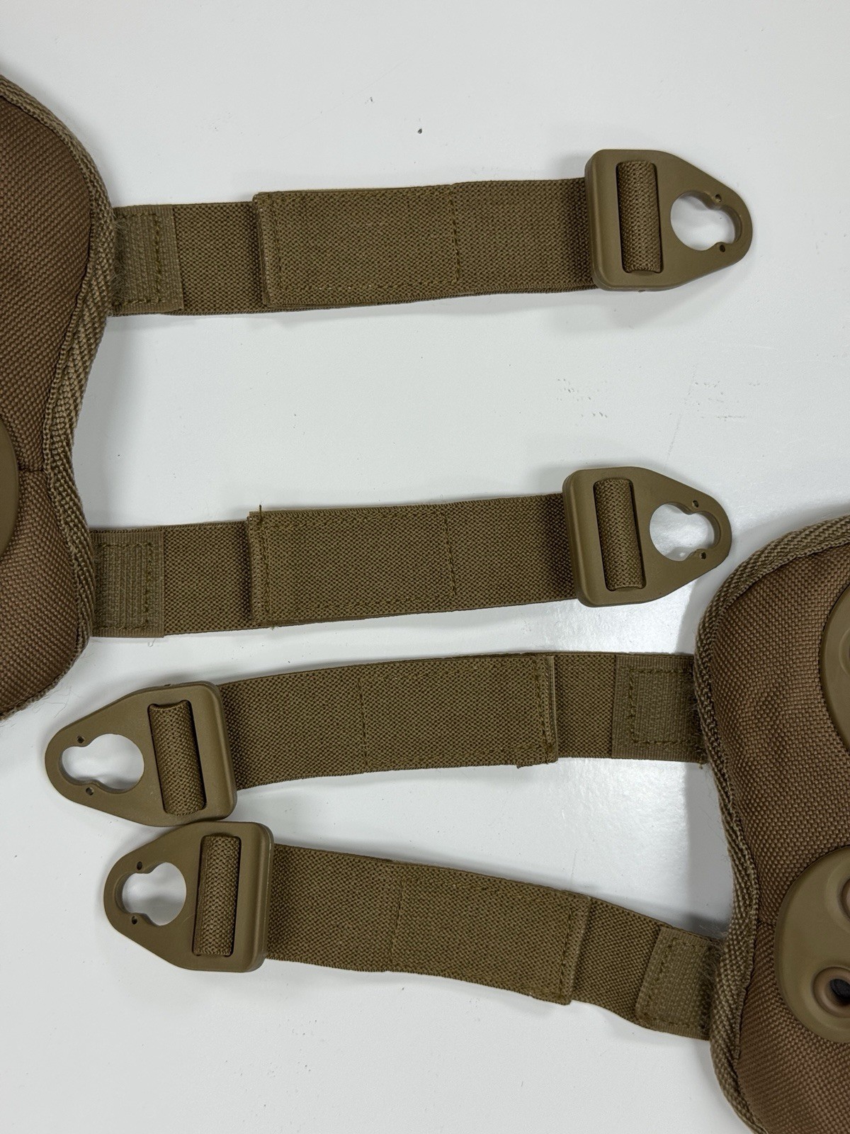 HWI NG Coyote Brown Military Tactical Knee Pads & Elbow Pads Complete Set USED