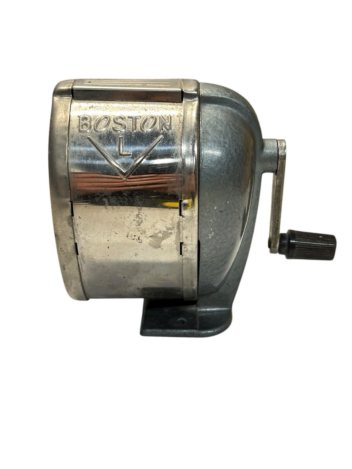 Vintage Boston L Pencil Sharpener, Mid-Century Industrial