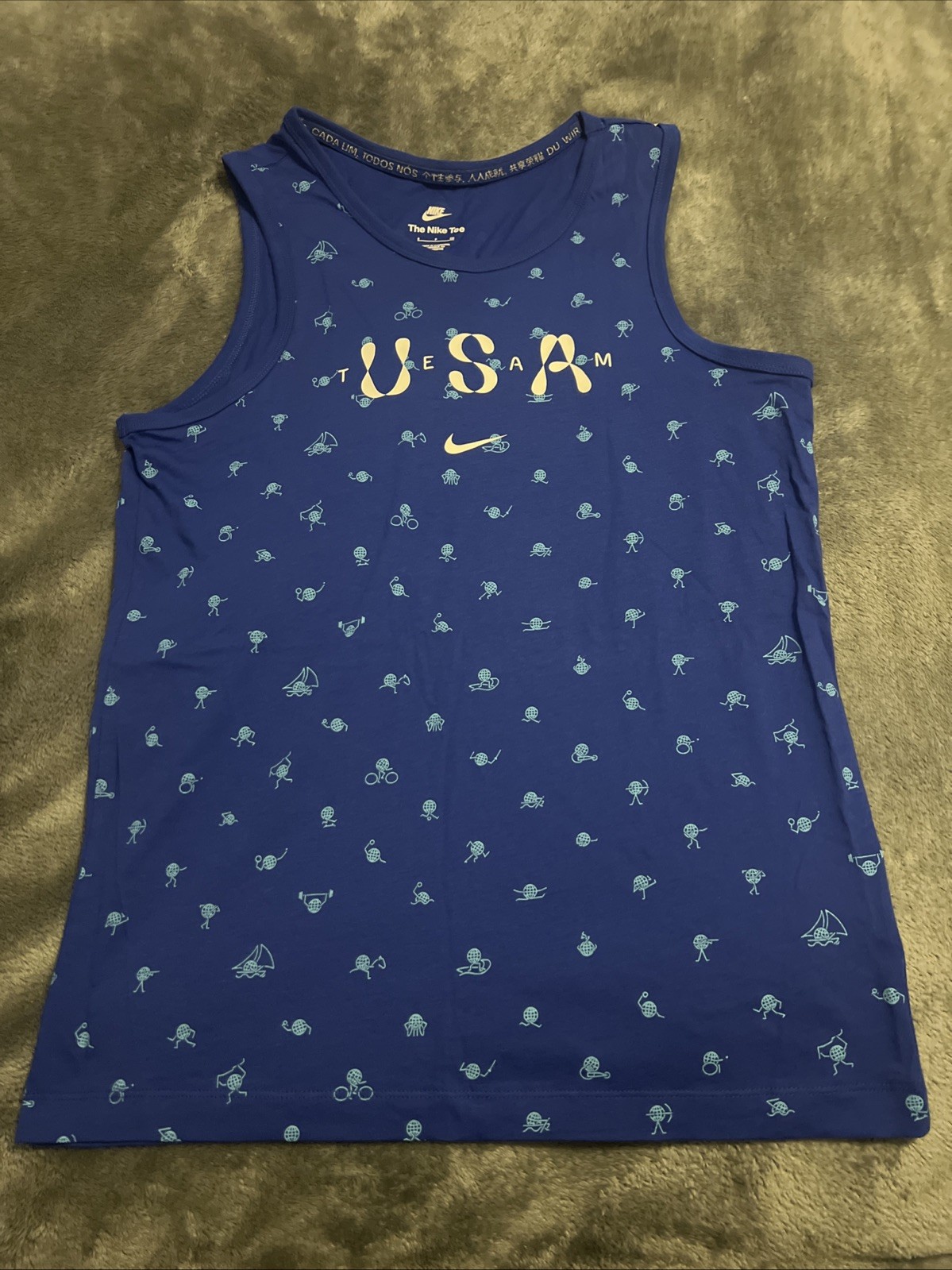 Medium Nike Team USA Muscle Tank Top Men's Shirt FN0879-417