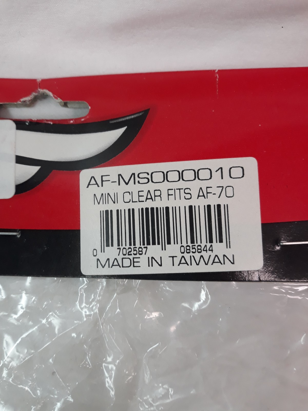 NEW FULMER AF-MS000010 MOTORCYCLE MINI FACESHIELD, CLEAR