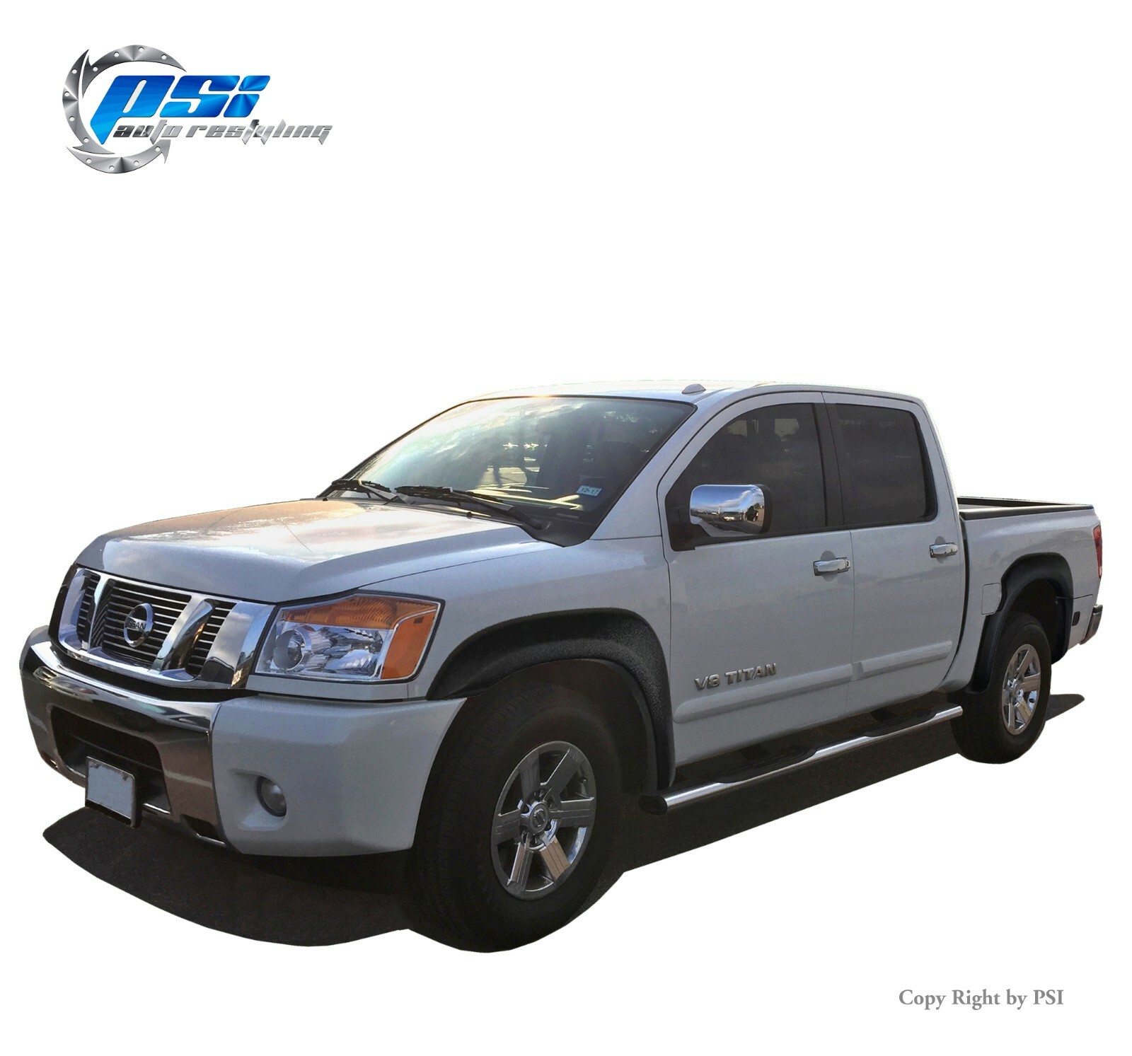 Extension Fender Flares Fits Nissan Titan 2004-2015 With Lock Box Textured