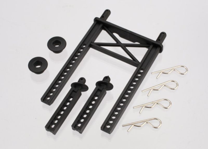 Traxxas 7315 Body mount, rear/ body mount posts, front  1/16 Slash/Rally 4WD