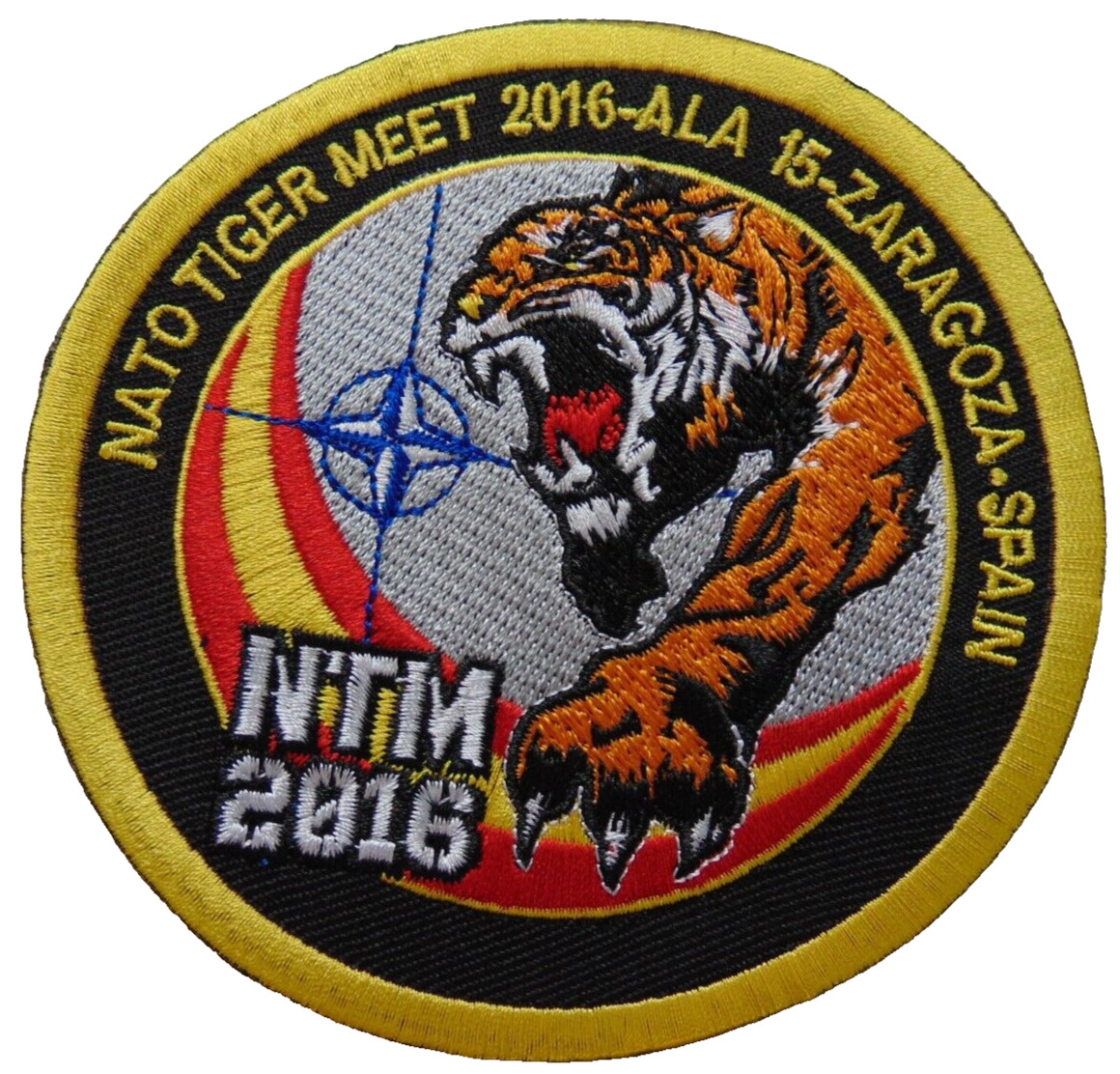 NATO Tiger Meet NTM 2016-ALA Zaragoza Spain Patch