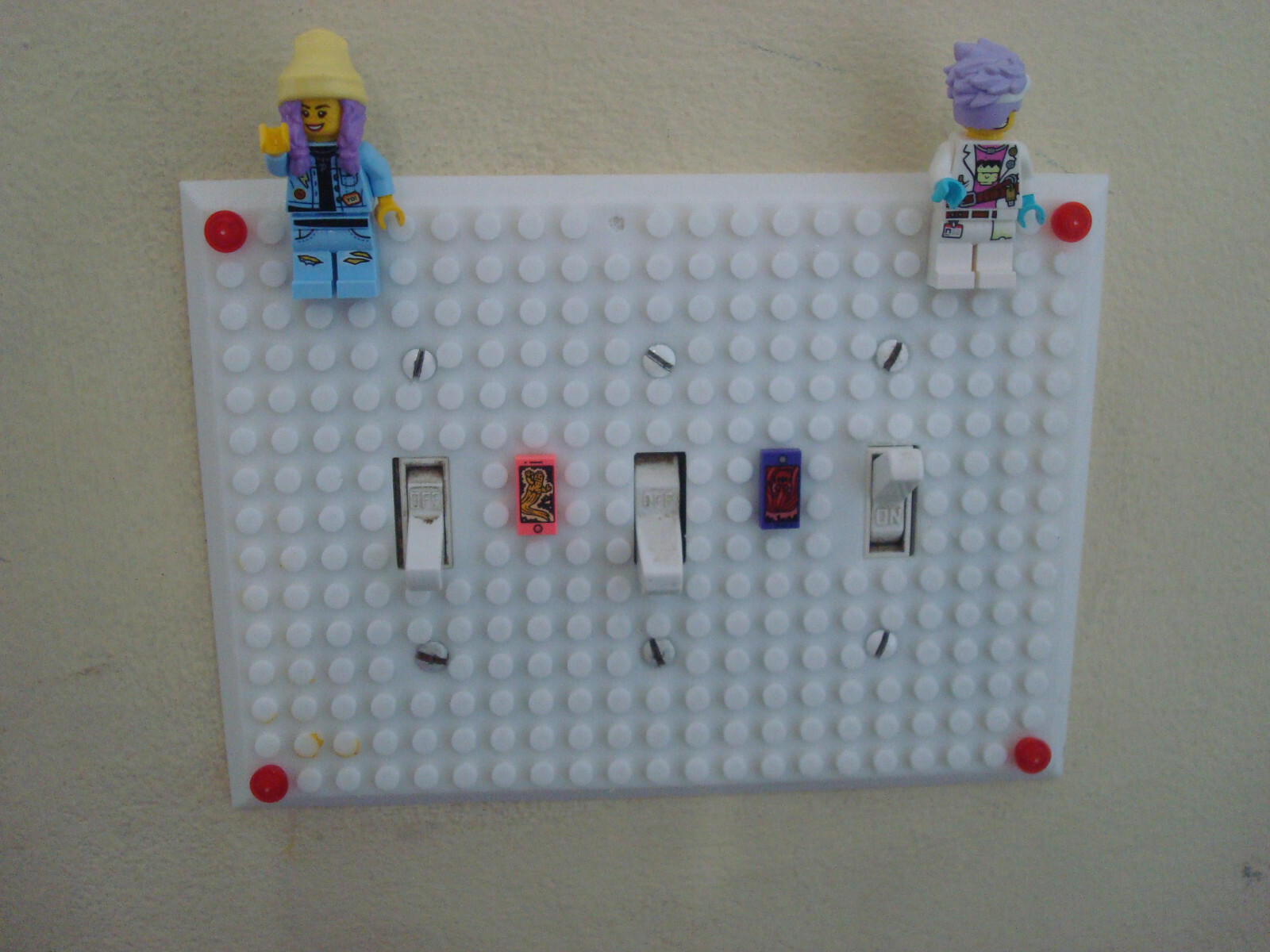 Light Switch Cover,Works COMPATIBLE with LEGO bricks, Wall Plate,toggle & rocker