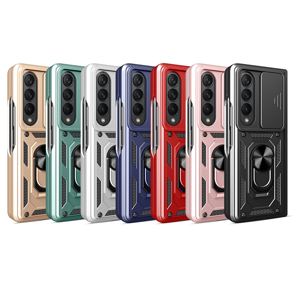 Shockproof Stand Cover Hard Shell Back Case For Galaxy Z Fold 4 Z Flip3 Flip4