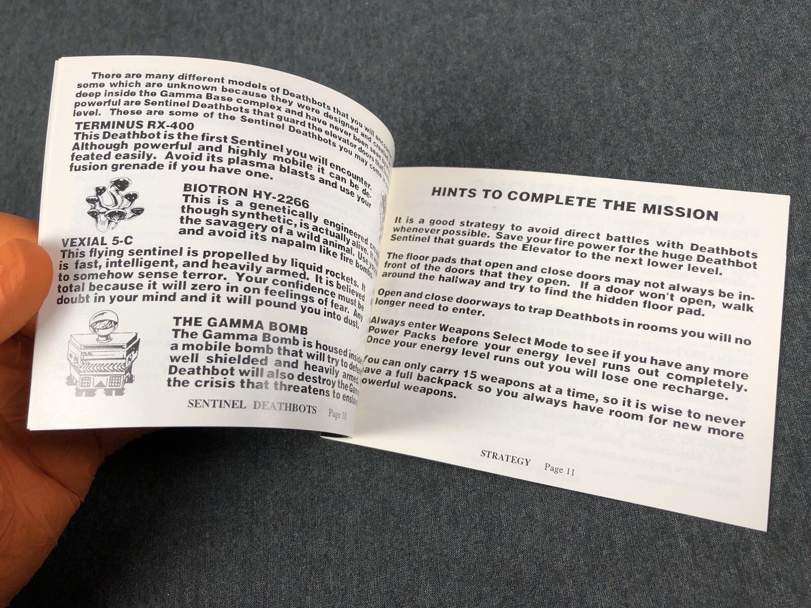 DEATHBOTS ( Nintendo NES ) Manual Only - Very Good - SAFE SHIP!