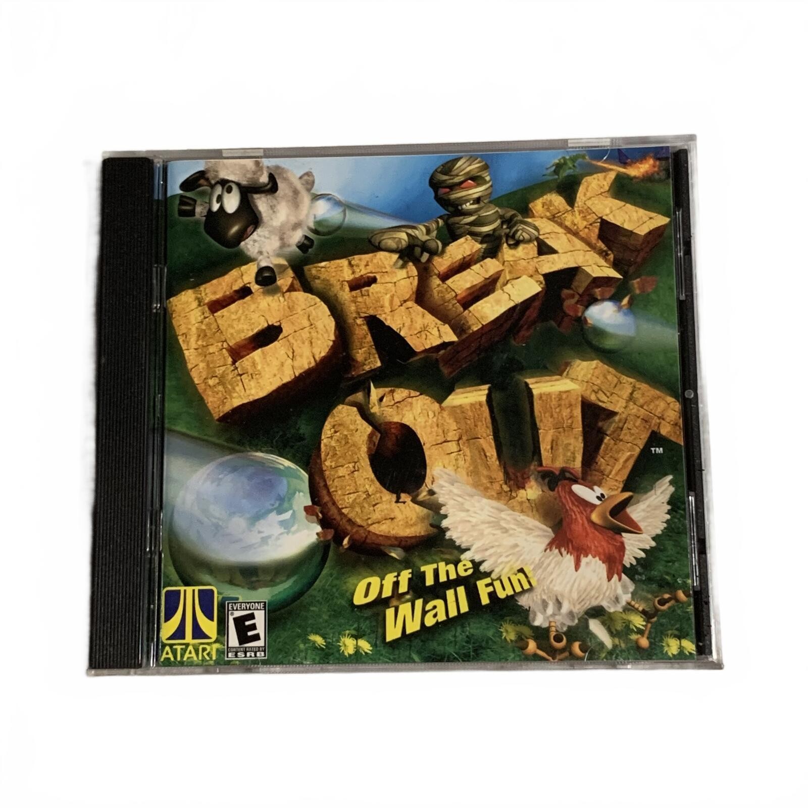 Break Out PC CD-ROM Arcade Brick Breaker Game Jewel Case Windows 95/98