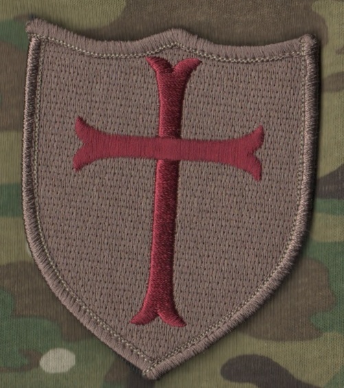 NATO ISAF JOINT SP OPS TASK FORCE JSOTF-A 2" 2-TAB SET: CRUSADER KNIGHT