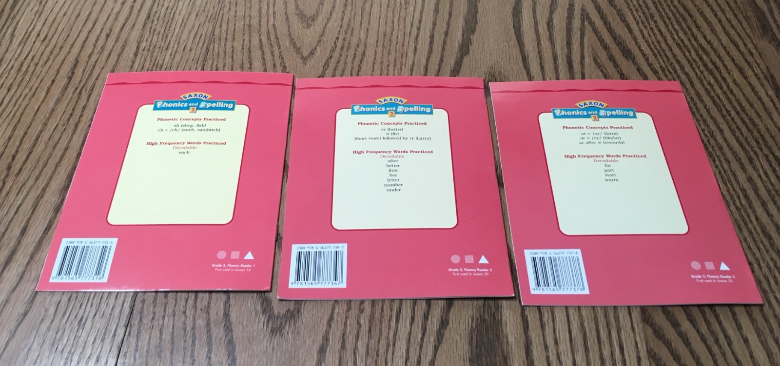 SAXON PHONICS & SPELLING / GRADE 2 / FLUENCY READERS LEVEL C / 26 TITLES