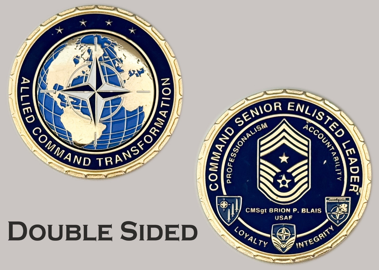Allied Command Transformation Senior Enlisted Leader USAF Challenge Coin  J#13