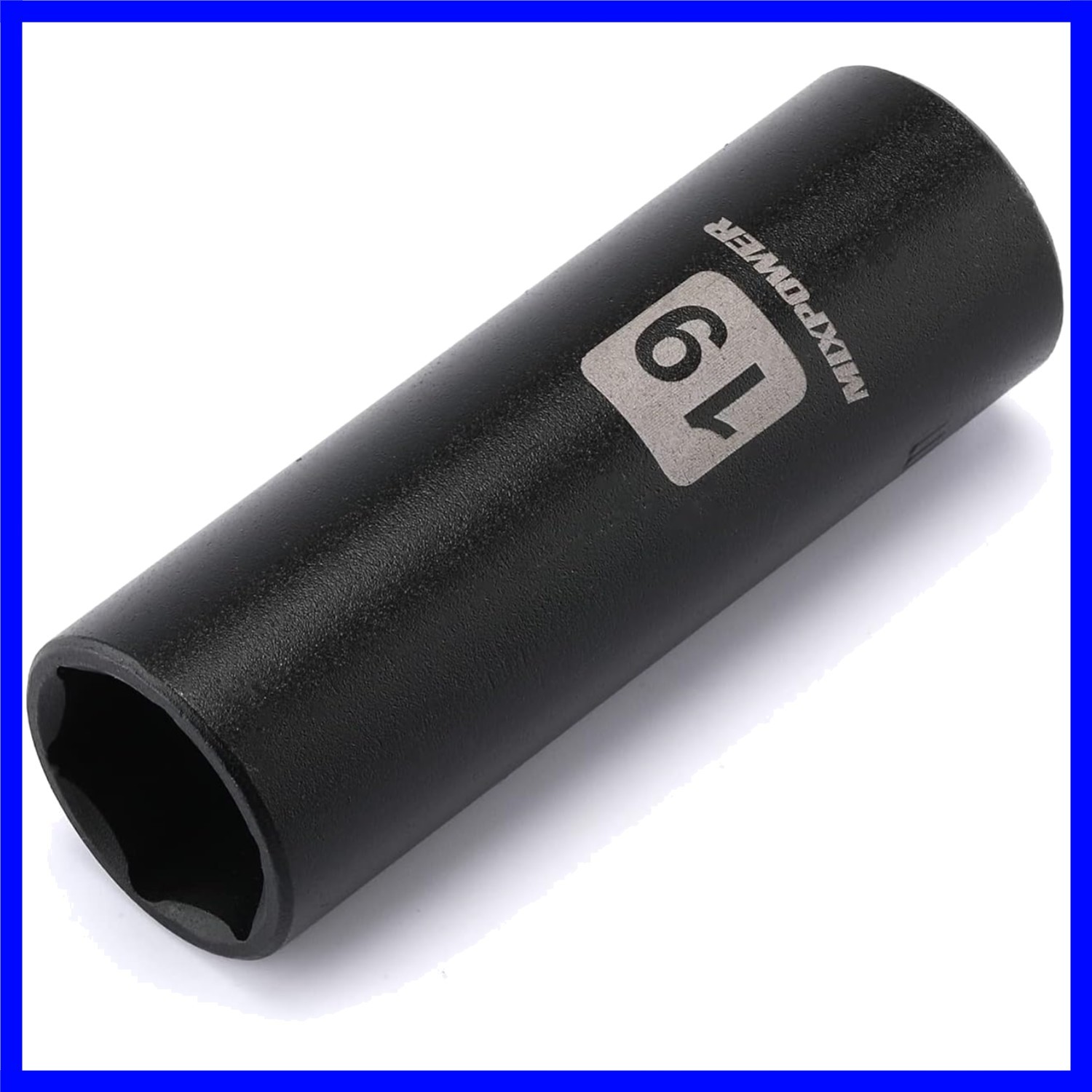 Durable Chrome Vanadium 19mm Deep Impact Socket - High-Torque 6-Point Design