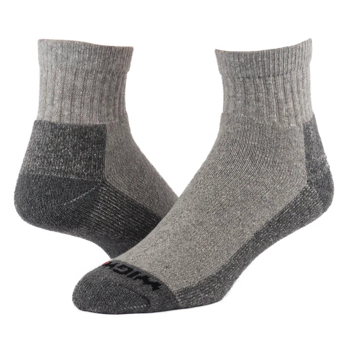 Wigwam At Work Quarter Socks, Wigwam S1360 Men's Socks 3 Pack, USA , Grey