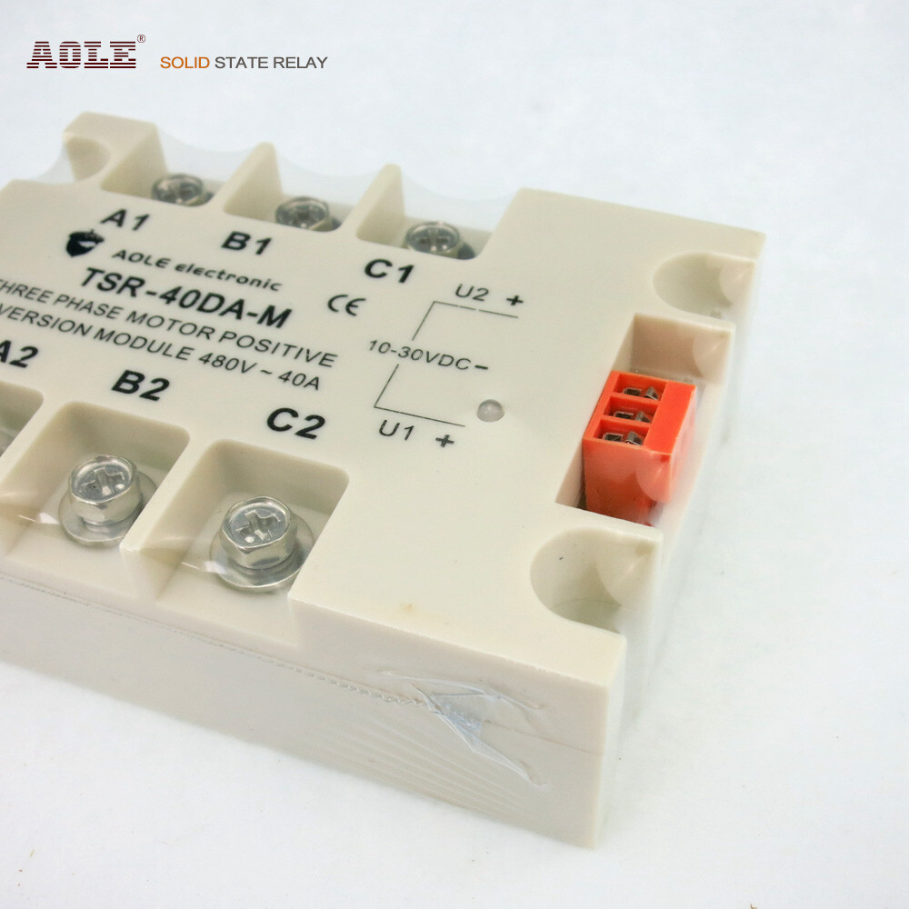 Three-phase motor positive and negative solid state relay 480V 25A TSR-40DA-M