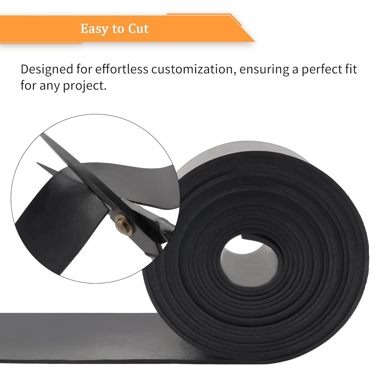 DOBTIM Neoprene Rubber Strips 1/16 (.062)" Thick X 2" Wide X 10'Long, Solid Rubb
