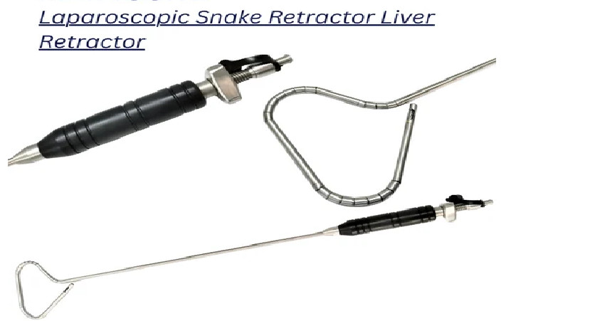 Laparoscopic Instrument Liver Retractor Snake Type Medium Size Reusable
